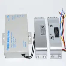 DC12V Fail Safe Электрический замок-болт с адаптером питания для контроля доступа к двери Система безопасности замок двери
