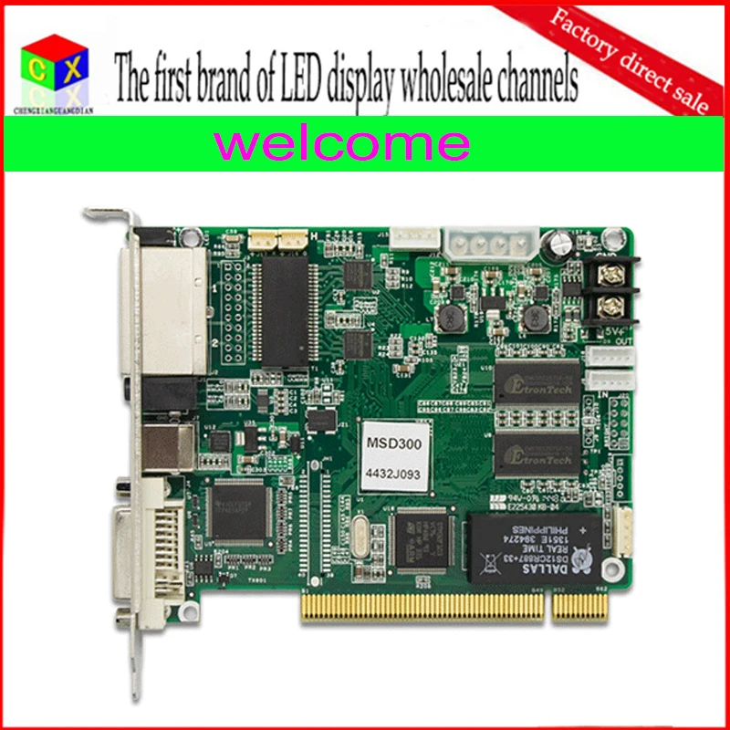 MSD300 полноцветный светодиодный контроллер светодиодного табло синхронный отправки поддержка карт/Nova отправки карты
