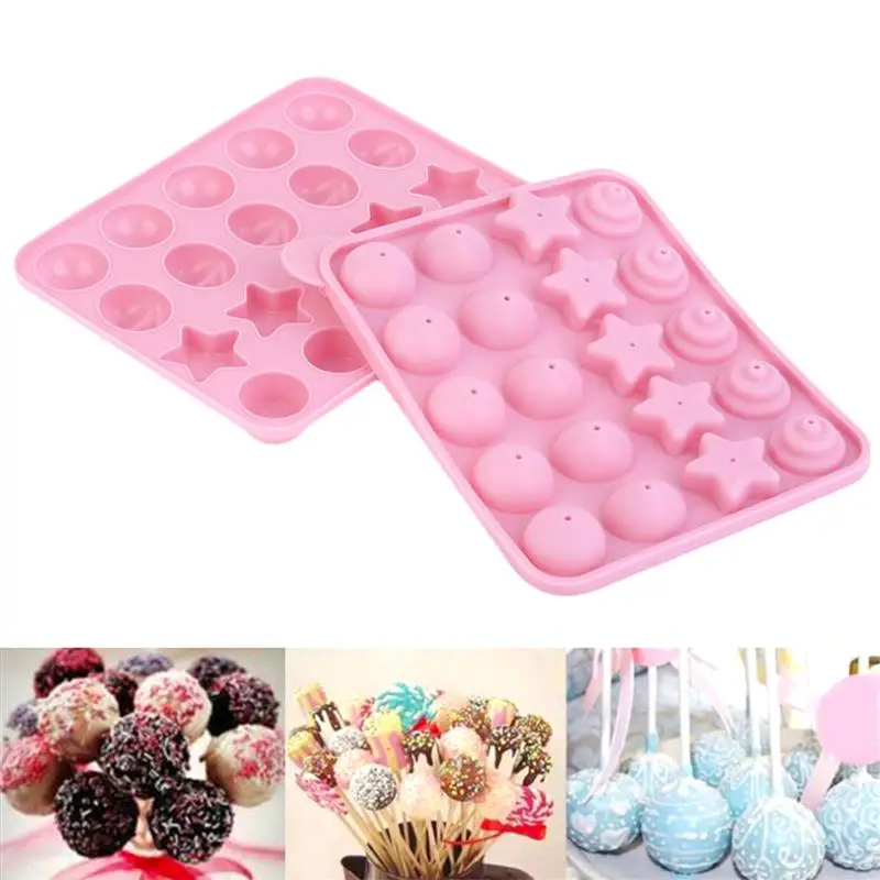 Lollipop Cake Mould Silicone Cake Pop Mold for Hard Candy Lollipop and