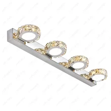 3 Вт/6 Вт/9 Вт/12 Вт светодиодный SMD Золотой хрустальные настенные бра зеркало передний комод свет уборная, туалет магазин лобби лампа