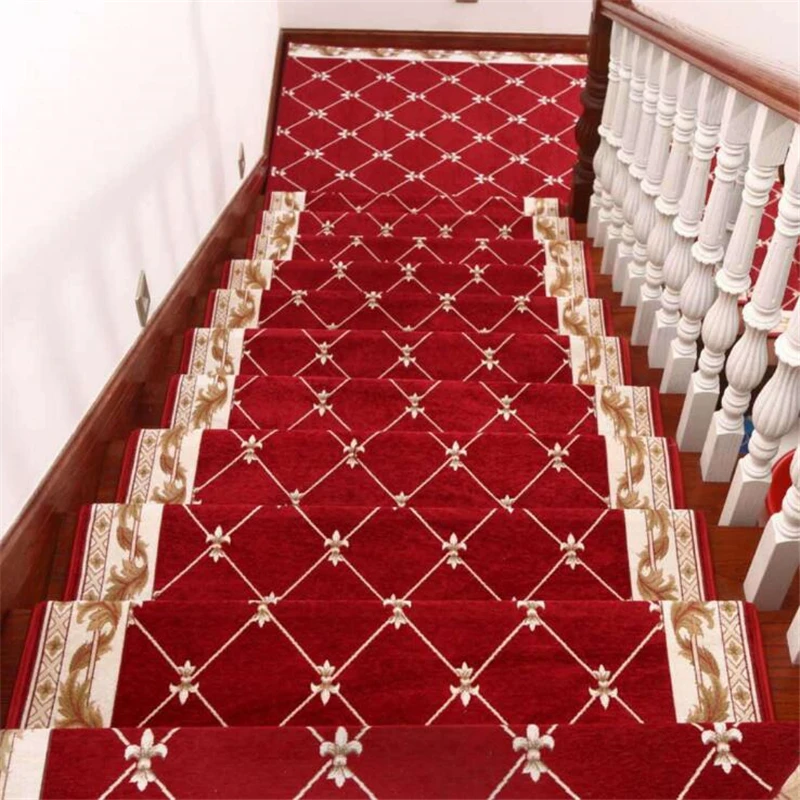 beibehang new European Stair Step Pad Free Plastic Self-adhesive Stair Carpet Household Mat Customized Corner Slip Full Padding