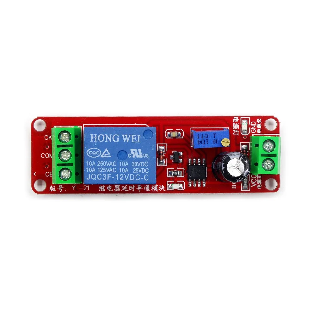 NE555 0~ 10S регулируемый модуль DC 12V реле задержки щит таймер переключатель