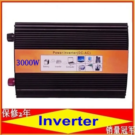 

3000W pura sinus inverter Pure sine wave inverter 3000W 12V to 220V CE ROHS, PV Solar Inverter, Car Inverter Converter