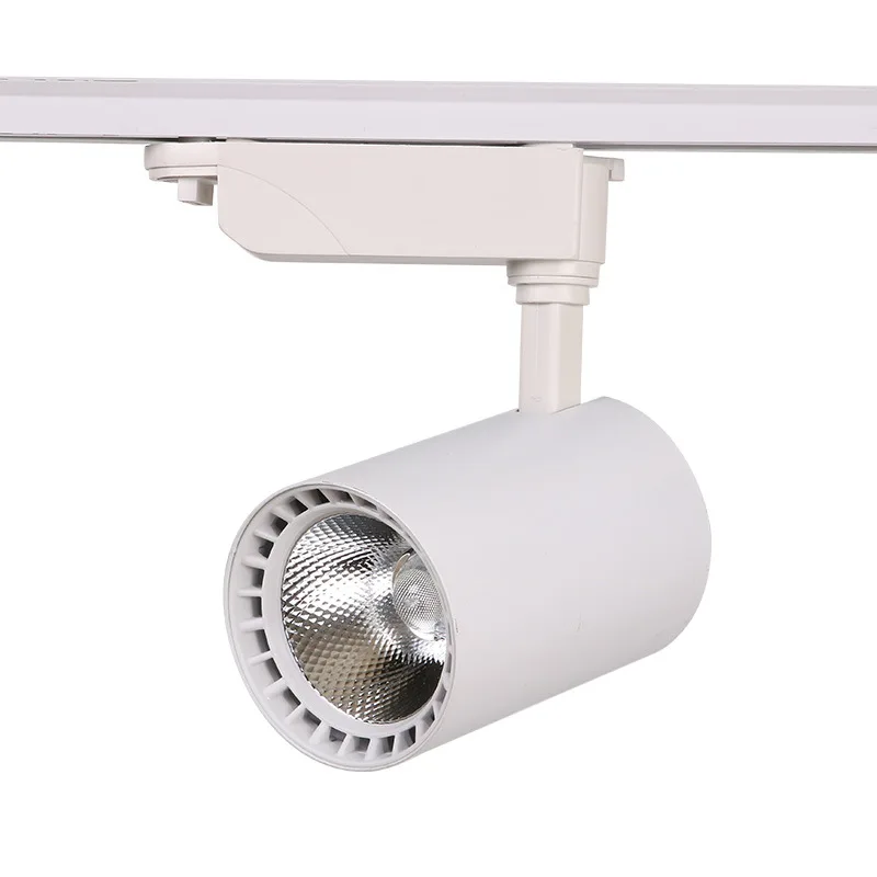 COB 12 W 20 W 30 W Led أضواء المسارات الألومنيوم السقف السكك الحديدية أضواء المسارات جي بقعة السكك الحديدية الأضواء لمتجر الملابس مخزن معرض