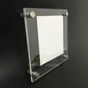 

Customzied Square Wall Mounted Acrylic Frame With Metal Screw