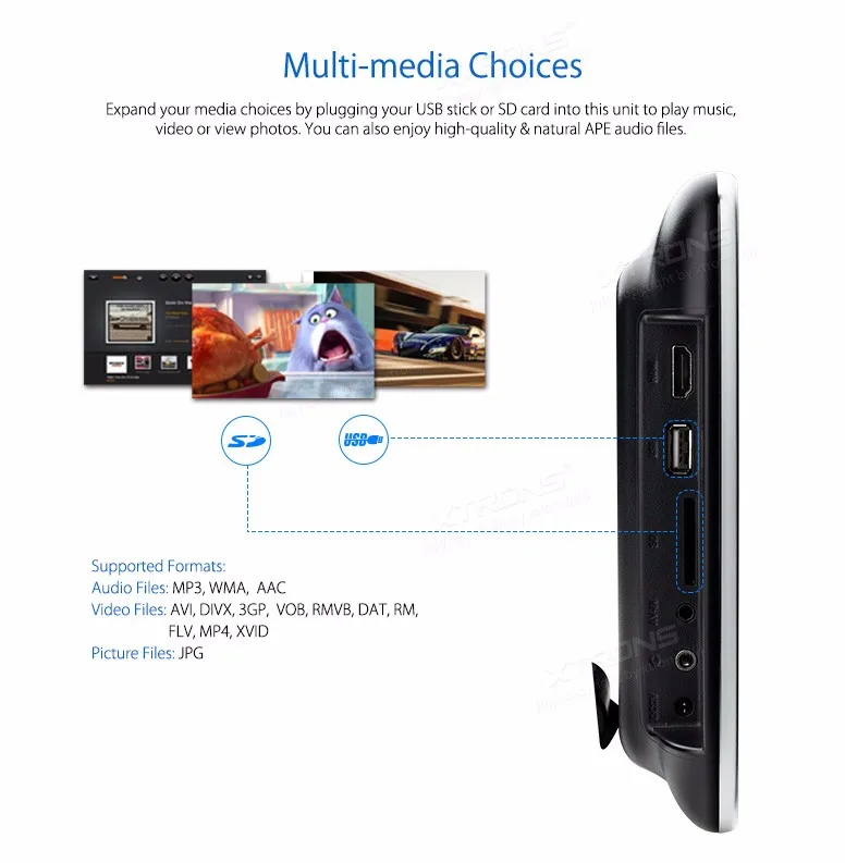 Sale 10.1" Touch Button Headrest Car DVD Car Headrest DVD Car Headrest Monitor DVD with Built-in HDMI Port & 1024*600 Resolution 9