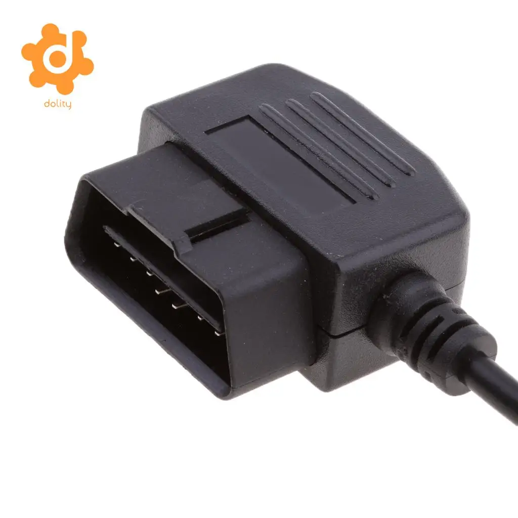 dolity Universal Car OBD2 to 2-Pin GPS Power Plug Connector Adapter Wire