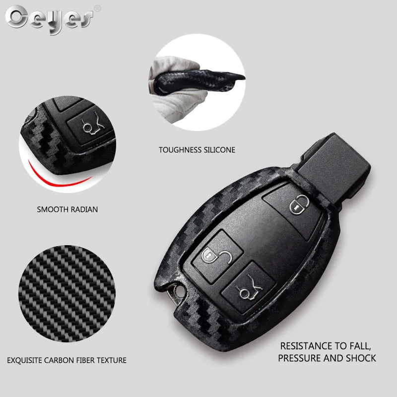 Carbon fiber key cover for MERCEDES-BENZ (3)