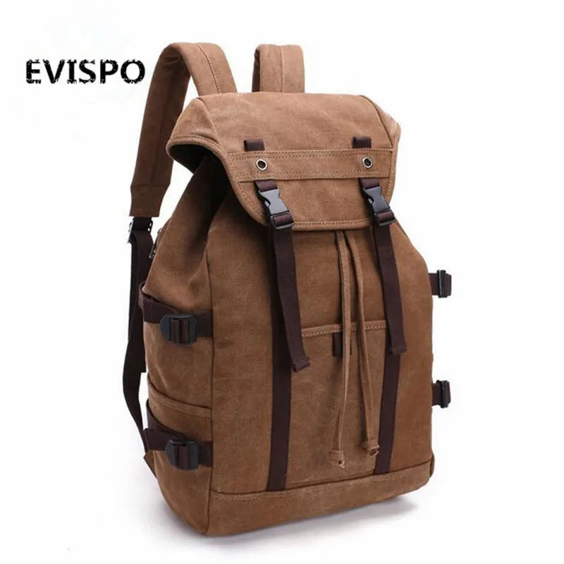 Canvas Backpacks Men Rucksacks Retro Travel Pack Teenager Backpack School Shoulder Bags College Boys Mochilas Simple