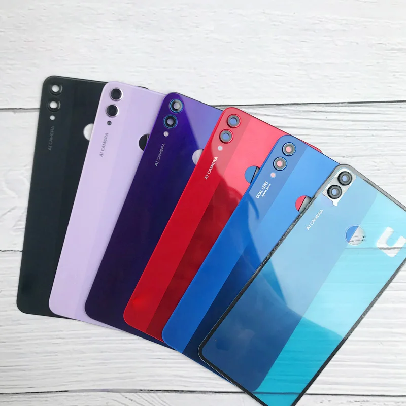 

For Huawei Honor 8X Glass Battery Cover Back Cover Housing Case With 3M Adhesive+Camera Lens