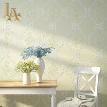 Modern European Simple Plaid Damask Wallpaper For Walls 3 D Luxury Bedroom Nonwoven Embossed Beige Brown