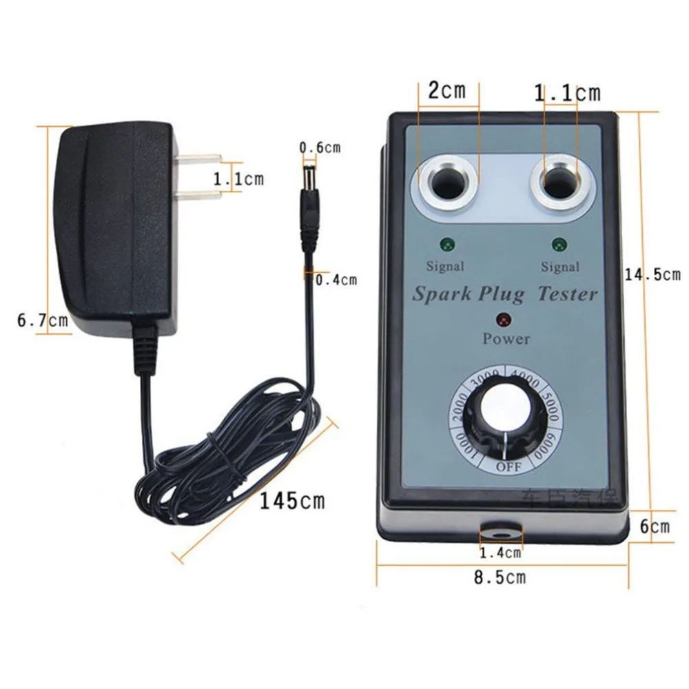 Двойное отверстие автомобиля Свеча зажигания тест er система зажигания анализатор диагностическая катушка двигателя в линии Авто диагностический тест инструмент