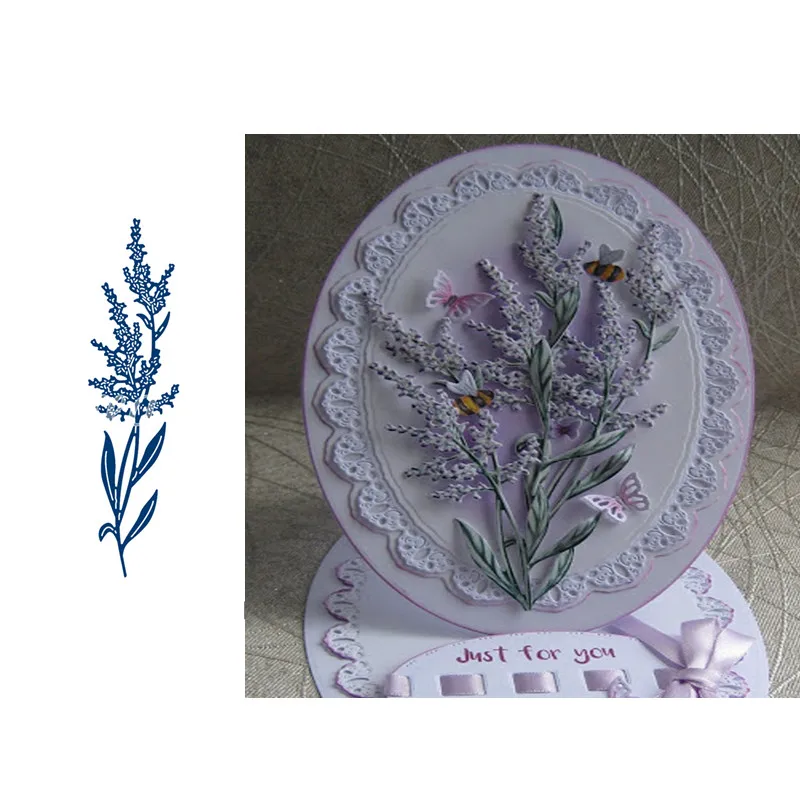 

Lavender Flowers Metal Cutting Dies Set For DIY Scrapbooking Embossing Paper Cards Die Cuts Photo Album New 2019