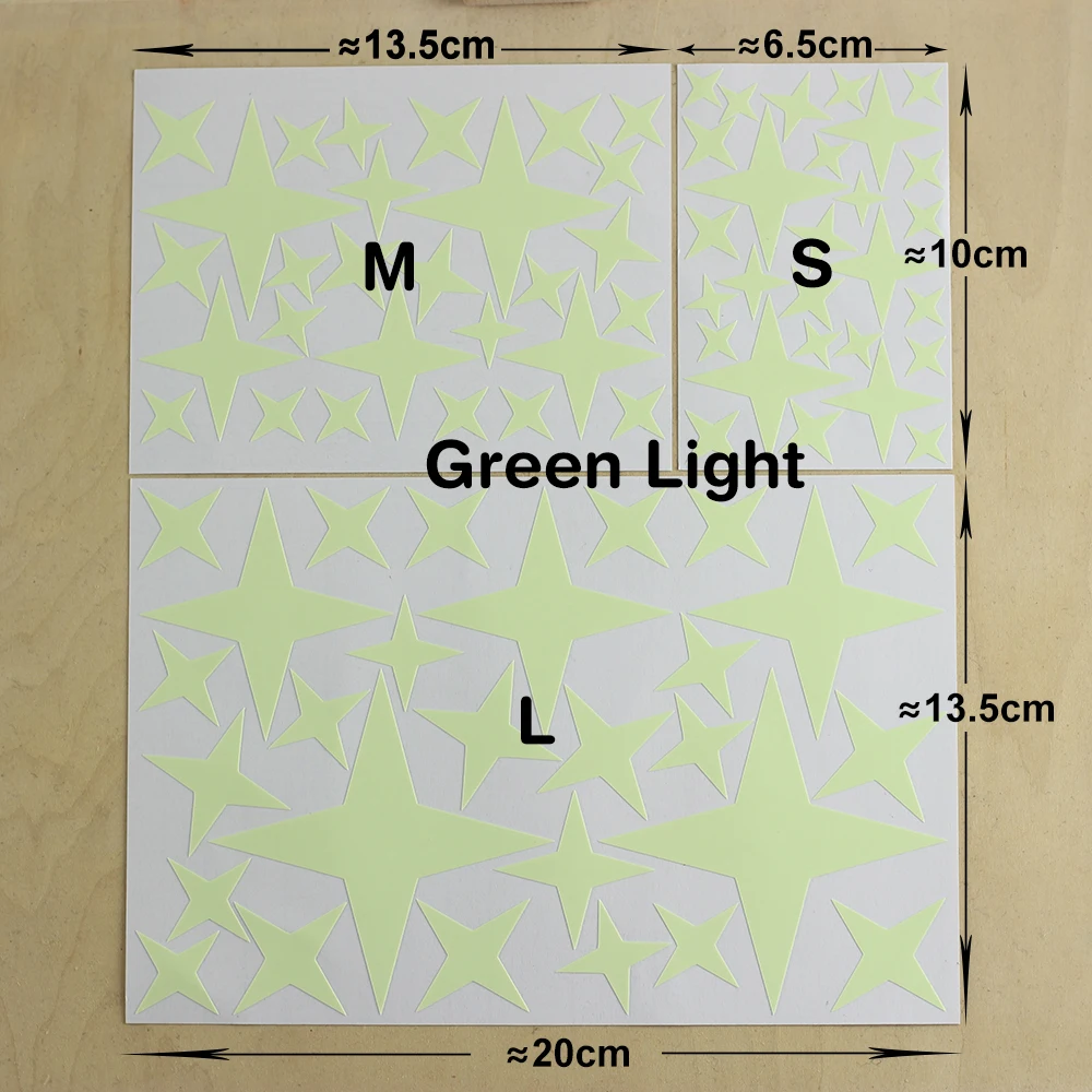 Glow in the Dark Star Stickers Wall Decoration Luminous Decals Kids Room Children Bedroom Ceiling DIY Personalised Decor Sticker