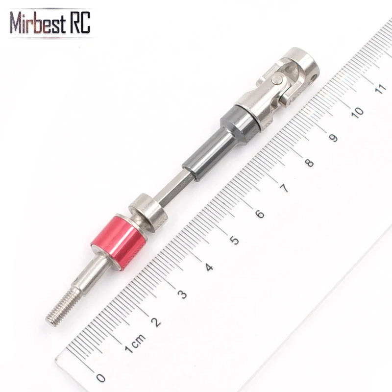 Mirbest RC DIY Parts for WLtoys 12428 12423 Upgraded metal front wheel drive shaft Front Turn CVD Alloy Drive Shaft 12428-0090