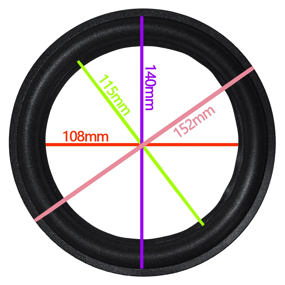 Buy High Quality 2Pcs 6 inch 6'' P21 Woofer / Bass Speaker Repair Foam Surround