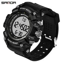 SANDA Sport Watch Men Reloj Hombre Countdown Digital Mens Watches Top Brand Luxury Fashion Waterproof Clock Relogio Masculino SANDA Sport Watch Men Reloj Hombre Countdown Digital Mens Watches Top Brand Luxury Fashion Waterproof Clock Relogio Masculino
