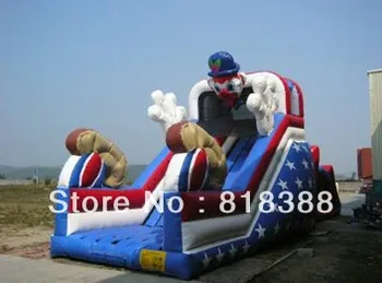 

USA clown slide inflatabe slide palm tree slide inflatable water slide