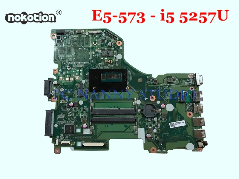 Excellent PCNANNY Mainboard NBMVH11006 DA0ZRTMB6D0 for Acer Aspire E5-573 i5 5257U 2.70 GHz HD 6100 Laptop Motherboard 1