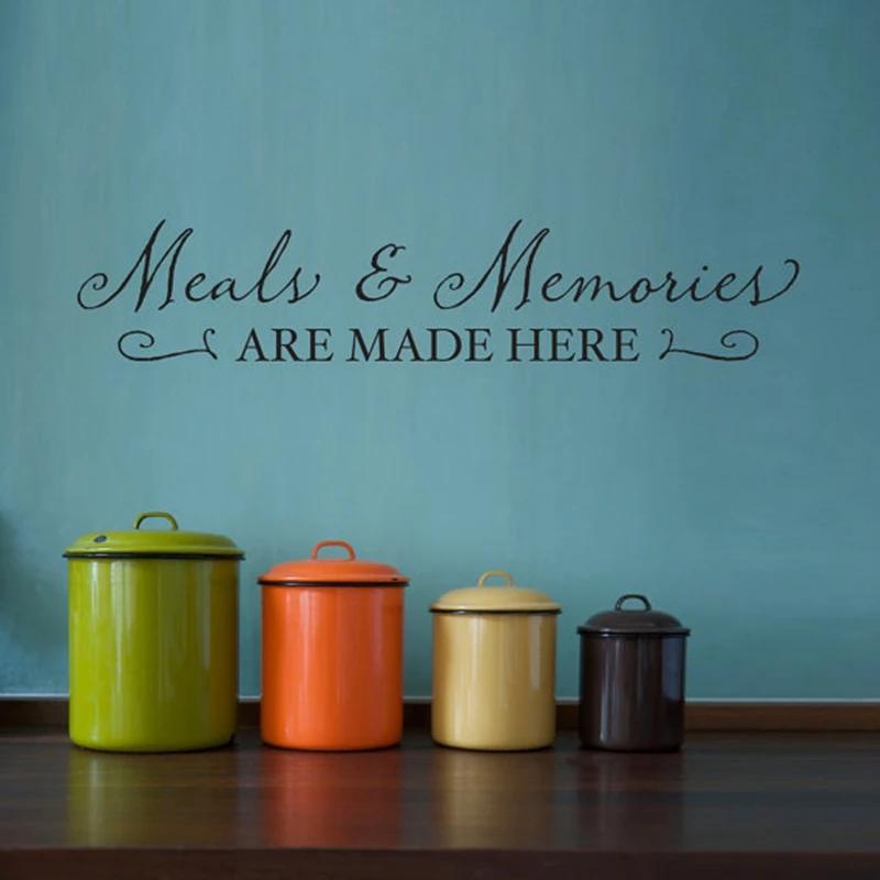 Vintage Kitchen Wall Stickers , Meals Memories are made here Kitchen Art Vinyl Wall Decals Home Decor Vintage Kitchen Wall Stickers , Meals Memories are made here Kitchen Art Vinyl Wall Decals Home Decor