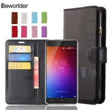 Beworlder For Blackview E7 Case PU Leather Case Li