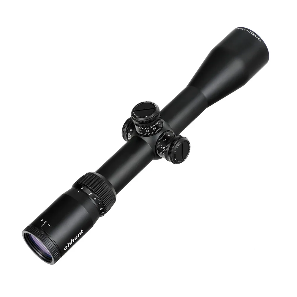 Ohhunt Guardian 3-12X44 SF охотничий прицел 1/2 полумиллиметровая точка сетка боковая параллакса башенки замок сброс тактические оптические прицелы