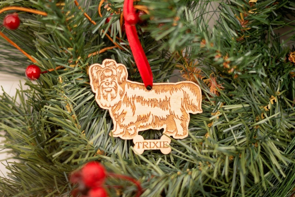 personalized dog ornaments breed