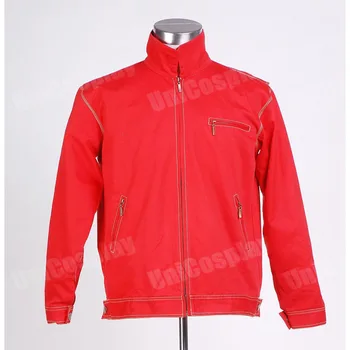 

Clark Kent Red Jacket Cosplay Costume Halloween Coat Outwear for Men Woman Adults Cool Tops