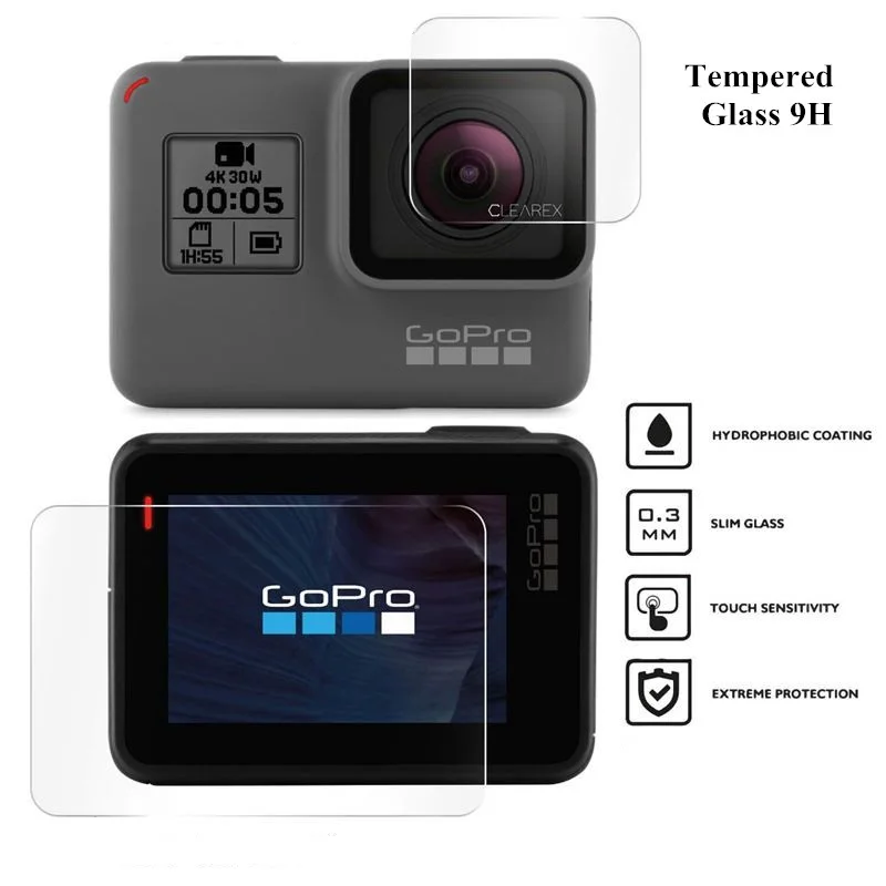 Защитная пленка для экрана GoPro 8 Hero7 Black 6 5 2020 аксессуары защитная закаленное