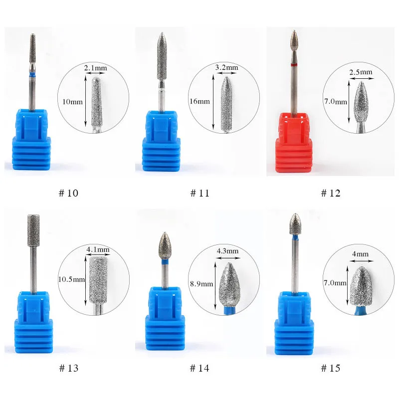 Алмазная дрель для ногтей небольшое сверло для удаления кутикул электрические сверла для маникюрная дрель маникюрная фреза принадлежности для резки