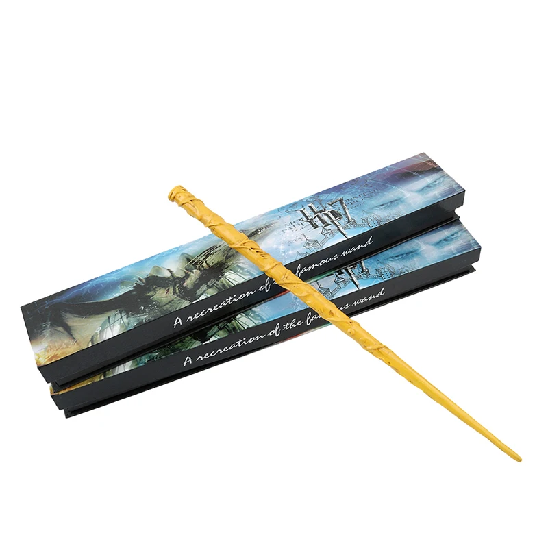 

Newest Cosplay Hermione Granger Role Play Resin Magical Wand Gift In Box Harri Potter Magic Wands
