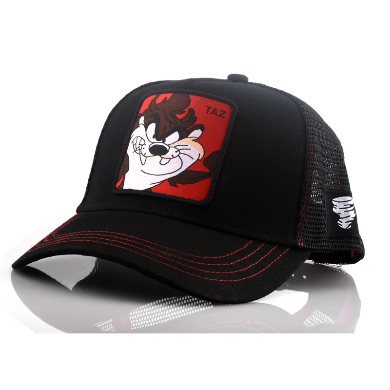 

High Quality Animal TAZ Embroidery 6 Colours Snapback PICCOLO Cotton Baseball Cap Men Women Hip Hop Dad Mesh Hat Trucker Hat