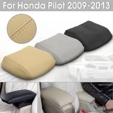 Couvercle d'accoudoir en cuir véritable | Pour voiture Honda/Pilot 2009 2010 2011 2012 noir/gris/Beige