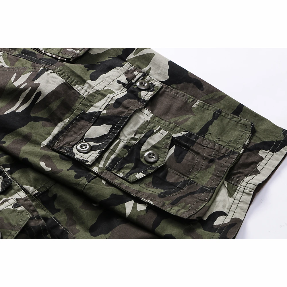 Камуфляжные карго-шорты камуфляжные мужские 2019 новые мужские s мужские шорты в повседневном стиле свободные рабочие шорты мужские военные