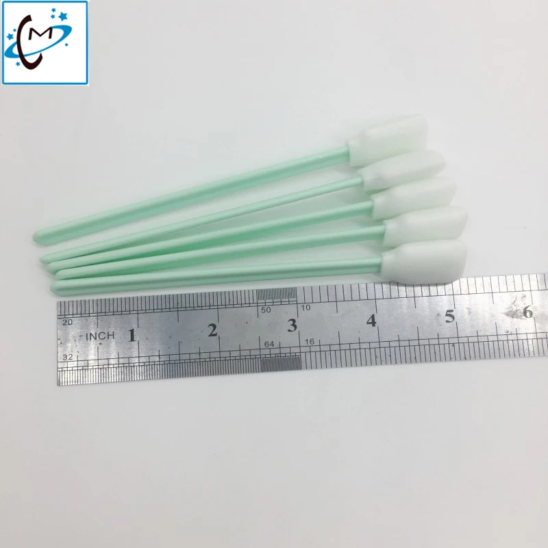 

50PCS/bag Large format Printer Printhead cleaning tool cleaner swab foam tip sticks ink brush cleaning teeths Head Cleaner