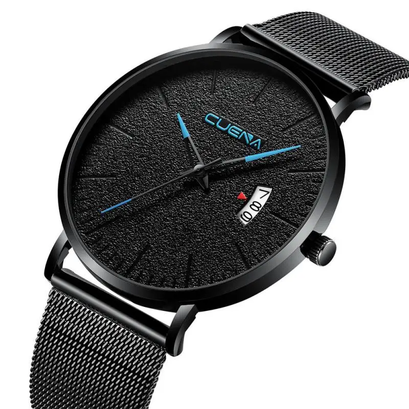 

Fashion Mens Watches Top Brand Luxury Quartz Watch Men Casual Slim Mesh Steel Waterproof Sport Watch Clock Relogio Masculino