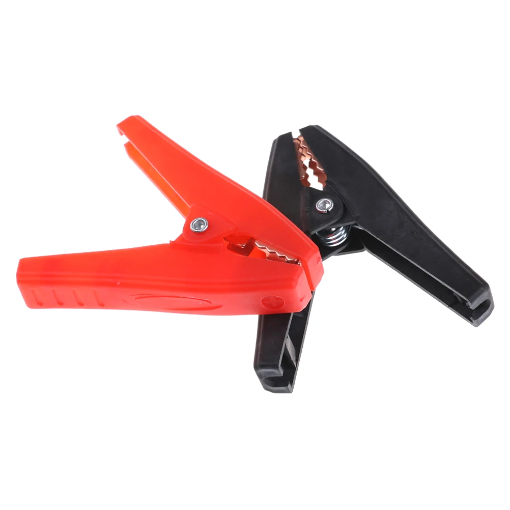 

2 Pcs Fully 100A Insulated Car Battery Crocodile Alligator Plastic Electrical Clip Clamp Red/Black 90mm Length New Arrival