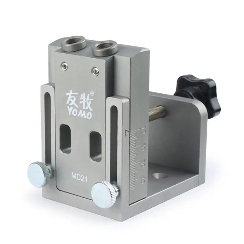 

15 Degree Inclined Hole Positioner Pocket Hole Jig Angle Drill Guide Set Kit Drill Bit Locator Carpenter Woodworking Tool