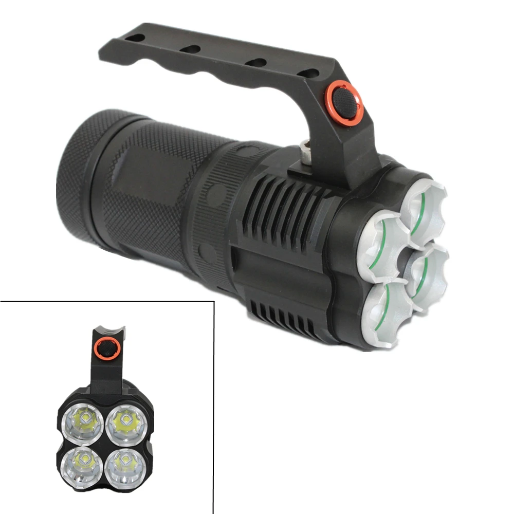 Tactical XM-L2 Flashlight 4x L2 LED 3800LM 4 Modes Light Torch 18650 Lamp for Outdoor fishing hunting Tactical XM-L2 Flashlight 4x L2 LED 3800LM 4 Modes Light Torch 18650 Lamp for Outdoor fishing hunting