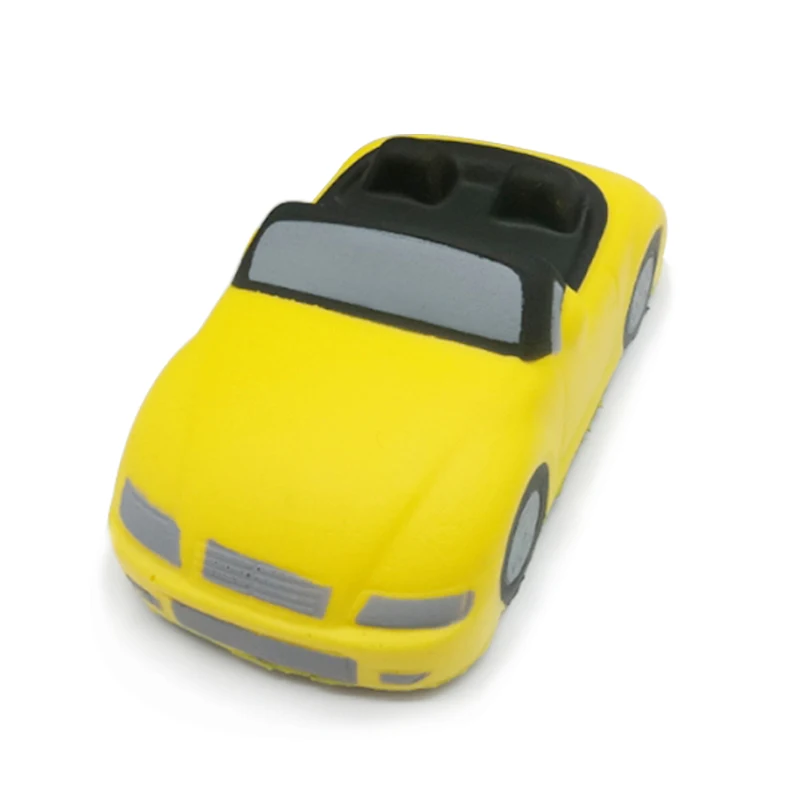 Новая мода роскошный спортивный автомобиль мягкий медленный буст ПУ хлеб аромат облегчение стресса мягкая креативная сжимающая игрушка для ребенка подарок на день рождения - Цвет: Yellow