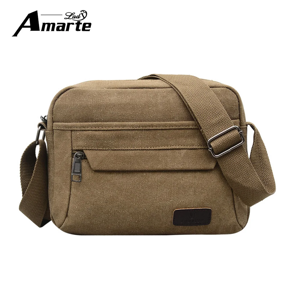 

Aramte Canvas Men's Crossbody Bag Over Shoulder Messenger Bags Casual Bags Men Male Handbag Travel Bag Sac Homme Bolsa Masculina