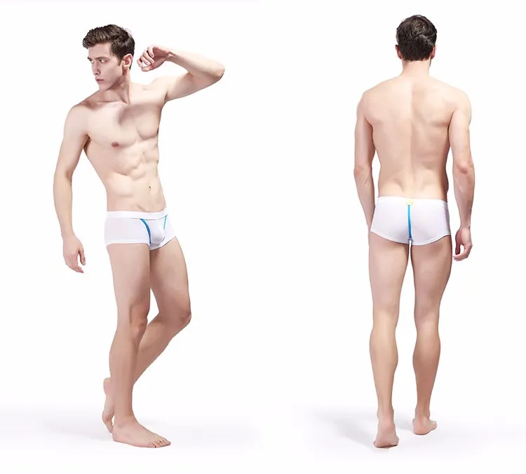 WJ Мужское нижнее белье боксеры Cueca Masculina скольжения Homme Мужское нижнее белье боксер Homme трусы брендовая одежда спандекс мужские боксеры