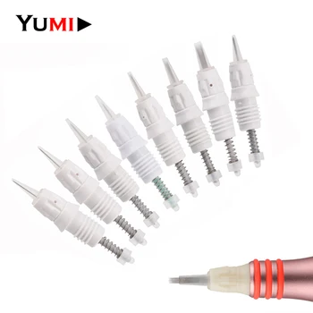 

30/50/100pcs Disposable 9mm Screw Tattoo Needles Cartridges Tips For Tattoo Pen Permanent Microneedling Eyebrow Makeup Needles