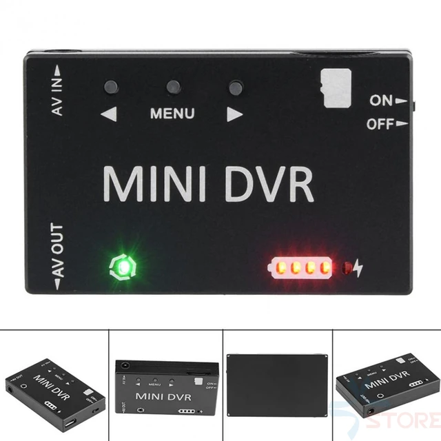 Mini FPV DVR Module NTSC PAL Switchable Built-in Battery Video Audio FPV Recorder for RC Models Racing FPV Drone