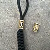 1PC Retro Brass Copper Oxide EDC Paracord Beads Umbrella Rope Cord Lanyard Pendants Knife Beads Can Be Installed Tritium Tube ► Photo 2/6