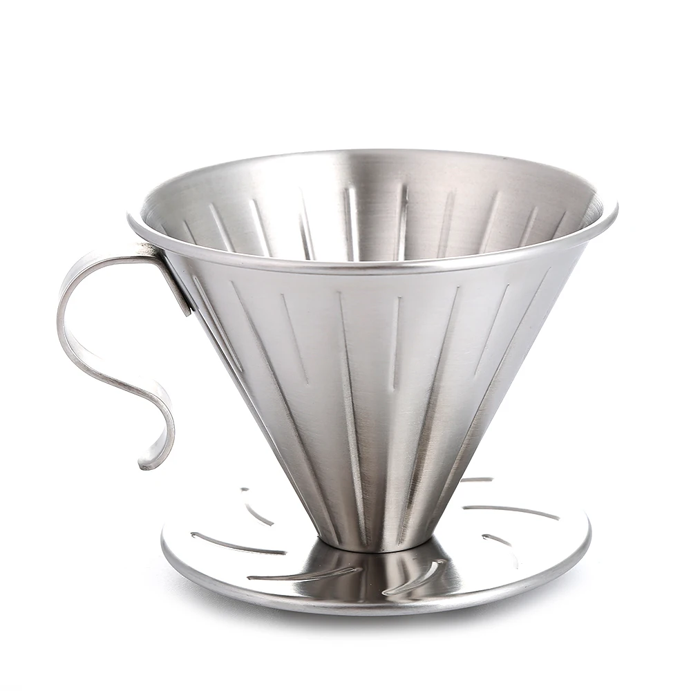Goedkoop Realand Rvs Slimme Giet Over Koffie Druppelaar Brouwer Cone Filter Koffiezetapparaat met Perfecte Stand