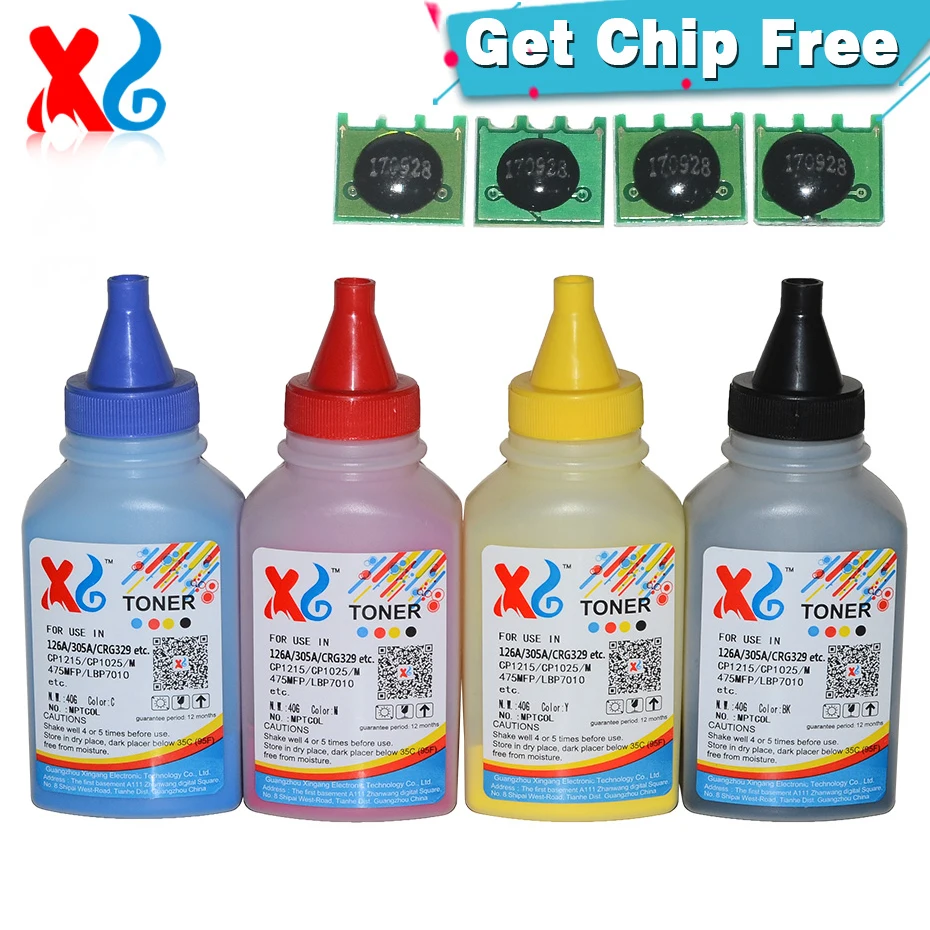 

1Set Color Toner Powder & Chip CRG329 Compatible for Canon I-sensys LBP7018C LBP7010C LBP7010 LBP 7010 7010C LBP-7018C