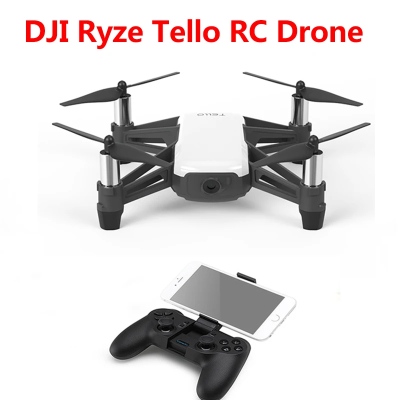 Квадрокоптер DJI Ryze Tello Радиоуправляемый HD 5 МП Wi-Fi FPV 720P камера с широким углом