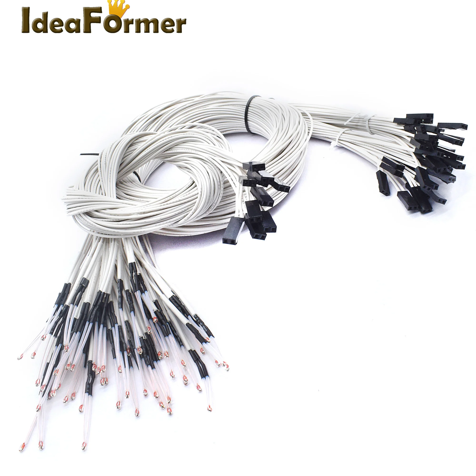 

5Pcs 100K Ohm NTC 3950 Thermistors Sensors with 1Meter cable & DuPont Terminal For 3D Printer parts Temperature Accessories