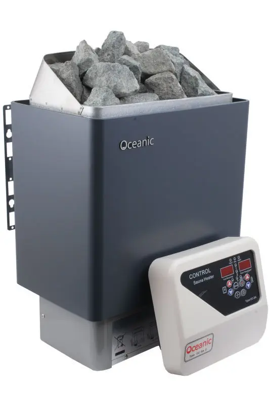 grey sauna heater and control large